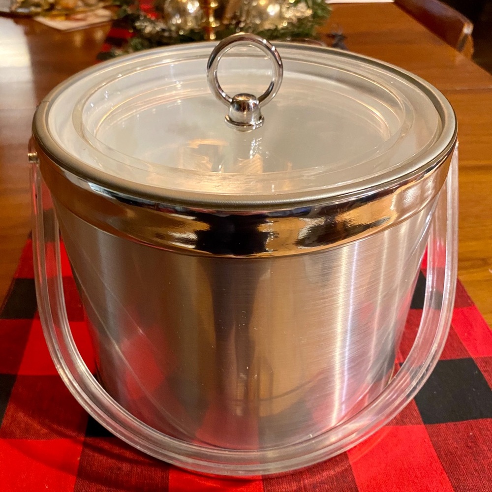 Mid Century Georges Briard Silver Ice Bucket